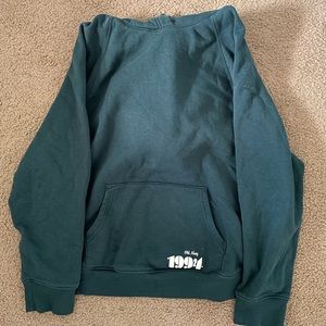 Green hoodie